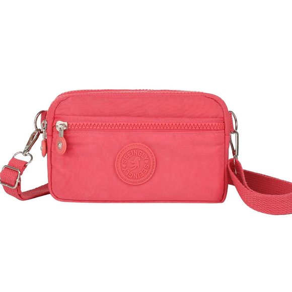 Cross Over Purse With Adjustable Wide Strap Zier Pockets Crossbody Bag Rose XD - Picture 1 of 8